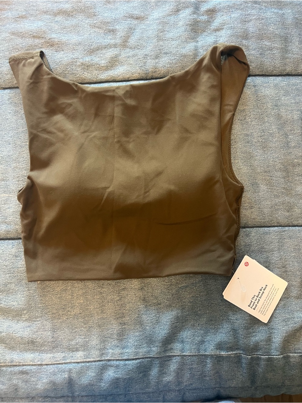 Lulu Lemon Cropped Front to Back Bra/Tank Top (boat and scoop neck)
